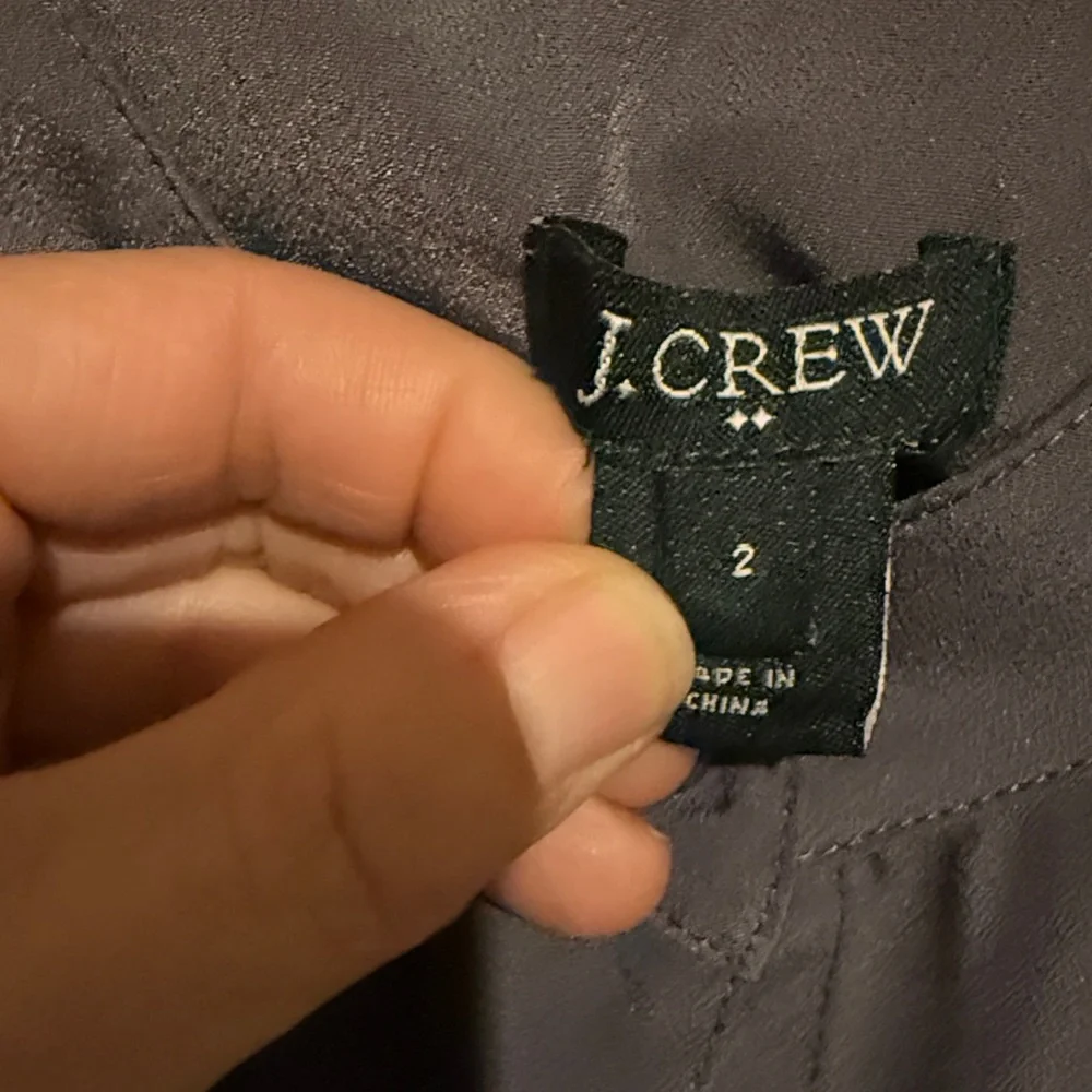 J. Crew Women's Charcoal Sleeveless Blouse